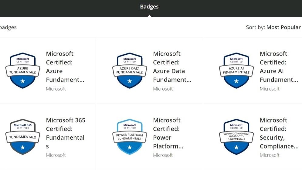 Microsoft Exams Poster